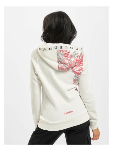 DNGRS Dangerous Hoodie in white/pink