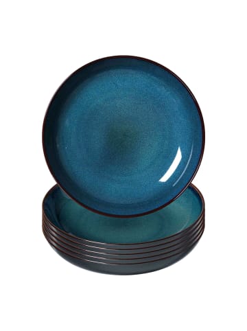 Ritzenhoff & Breker 6er Set Suppenteller Bali ø 14,5 cm blau in blau