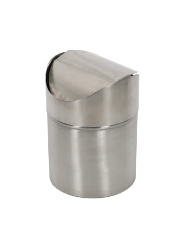 Excellent Houseware Metall Badezimmerkorb MINI - 1 l in Silbern, (B) 11 x (H) 18 x (L) 11 cm
