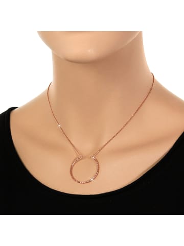 SilberDream 925 Silber vergoldet (Roségold 333) Damen SilberDream Kette  ca. 41,5cm