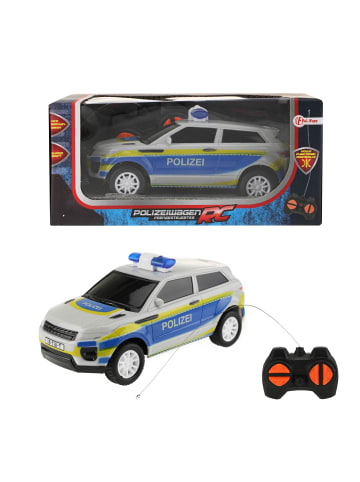 Toi-Toys Ferngesteuertes Auto - Polizei mit Blaulicht und Sirene (16cm) in mehrfarbig