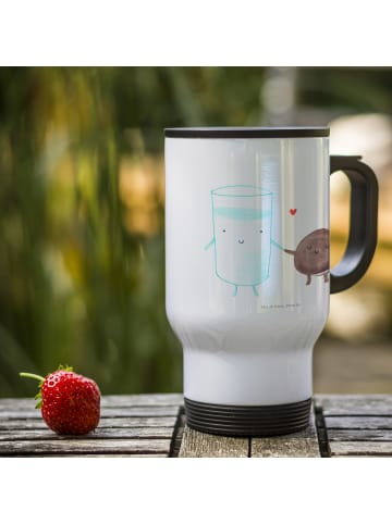 Mr. & Mrs. Panda Thermobecher To Go Milch Keks ohne Spruch in Weiß