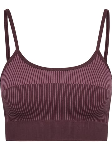 Hummel Sport-BH "Yoga Seamless Low Support Bra" in Braun