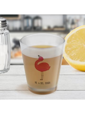 Mr. & Mrs. Panda Schnapsglas Flamingo Stolz ohne Spruch in Transparent