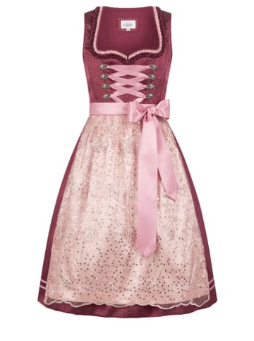 Nübler Dirndl midi Liana in Weinrot