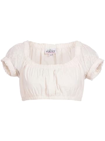Nübler Dirndlbluse Kurzarm Sofia in Creme