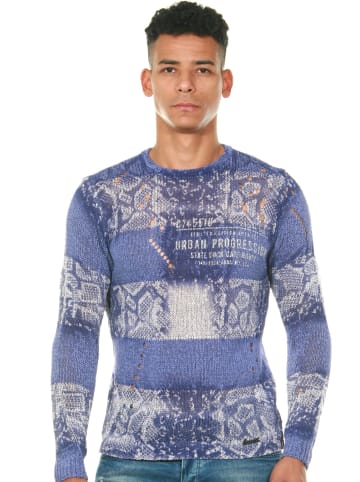 FIOCEO Pullover in grau/indigo