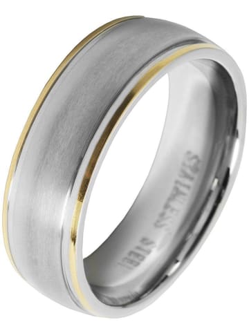 Adeliás Herren Ring aus Edelstahl in silber