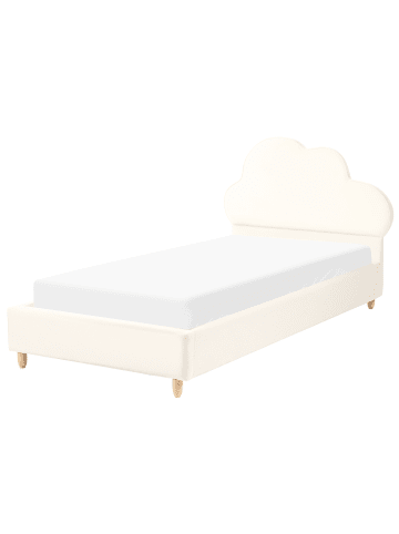 Beliani Kinderbett BELLEVUE in Beige/Braun - (W) 109 x (H) 98 x (L) 213 cm