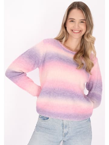 myMo Damen Sweater in Pink Mehrfarbig