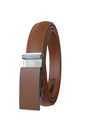 BEZLIT Automatikgürtel in Hellbraun - Silber