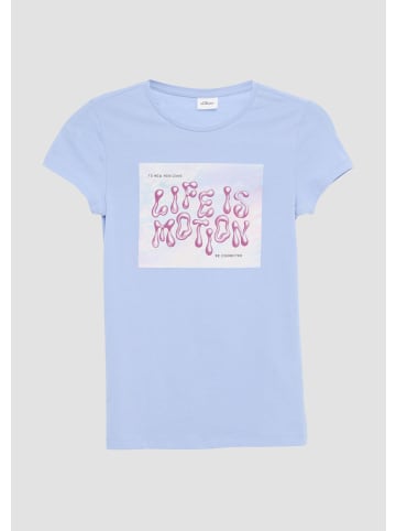 s.Oliver T-Shirt in 5327_himmelblau