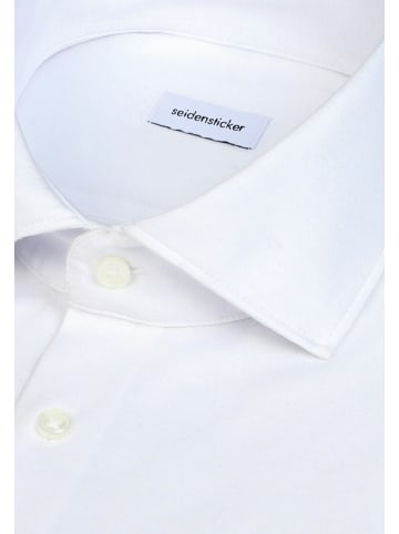 Seidensticker Jerseyhemd Slim in Weiß