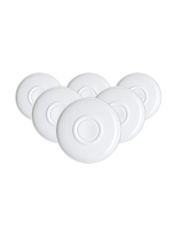 Ritzenhoff & Breker 6er Set Kombi-Untertassen Bianco ø 15,5 cm weiß in weiß