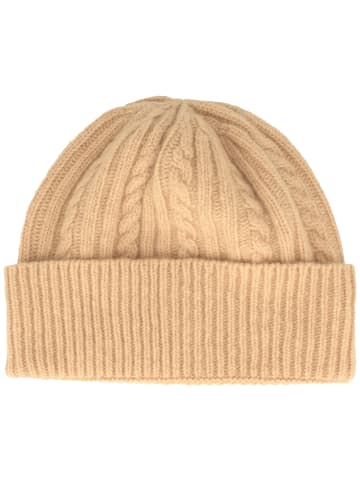 BREITER Strickmütze in beige