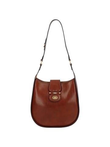 The Bridge Dora Schultertasche Leder 25 cm in marrone