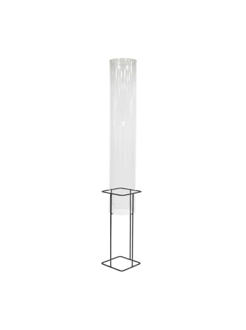 relaxdays Fischsäule in Transparent/ Grau - (H)108 x Ø 20 cm