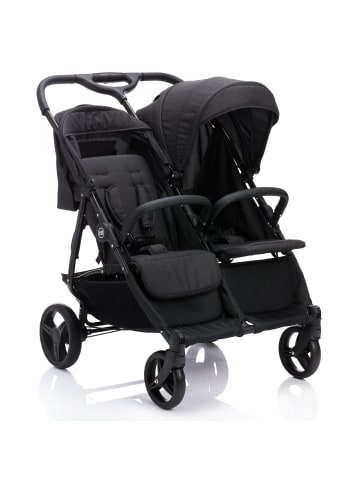 fillikid Geschwister- & Zwillingskinderwagen Duo mit in schwarz
