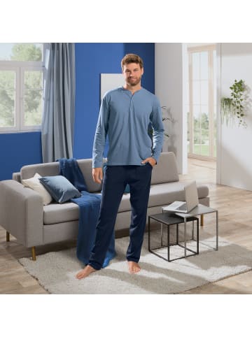 REDBEST Single-Jersey Langarmshirt in jeansblau