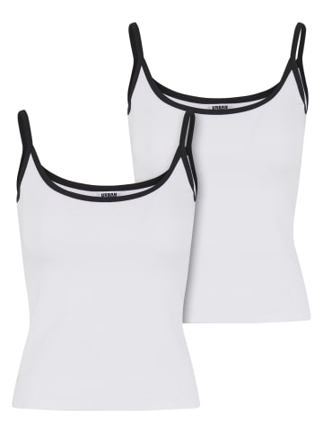 Urban Classics Tanks & Camis in white/black+white/black