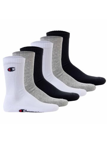 Champion Socken 6er Pack in Schwarz/Weiß/Grau