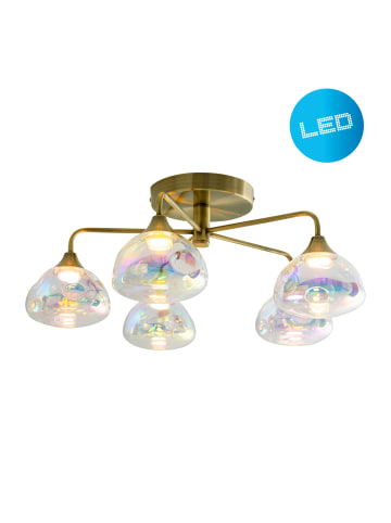 näve LED Deckenleuchte "VARNA" in messing - (L)50 cm x (B)50 cm x (H)23 cm - EEK G