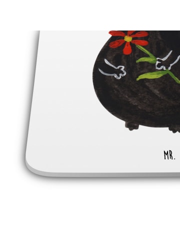 Mr. & Mrs. Panda Tassenuntersetzer Stinktier Blume ohne Spruch in Weiß