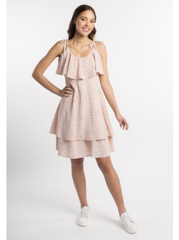 myMo Damen Kleid Mit Volant in Rosa