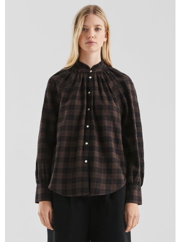 QS Bluse in 89N0_dunkelbraun