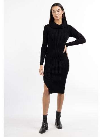 faina Damen Strickkleid in schwarz