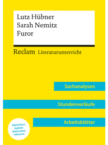 Reclam Verlag Buch - Lutz Hübner / Sarah Nemitz: Furor (Lehrerband) - Mit Downloadpaket