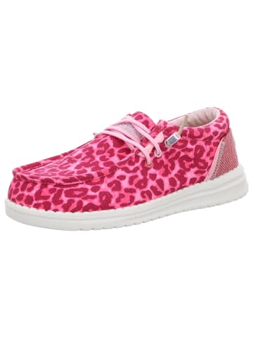 Fusion Sportlicher Schnürschuh in pink