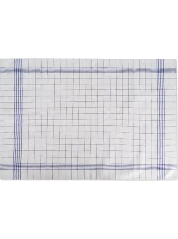 normani 10 Stück Geschirrtücher Classic in Weiß/Blau