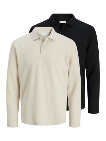 Jack & Jones Poloshirt Austin in Schwarz / beige