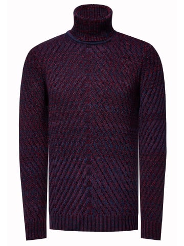 Rusty Neal Schwerer Grobstrick Rollkragen-Pullover in Marine