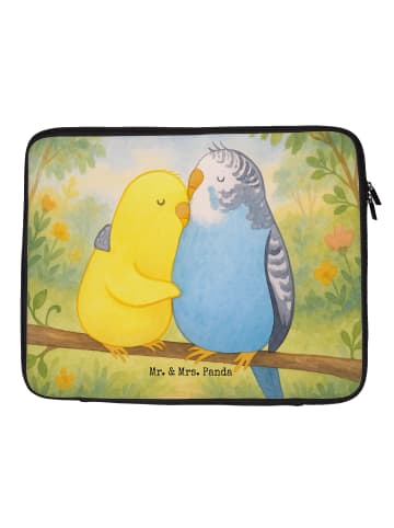 Mr. & Mrs. Panda Notebook Tasche Wellensittich Liebe Design ohne... in Weiß