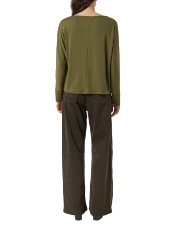 comma Langarmshirt in oliv