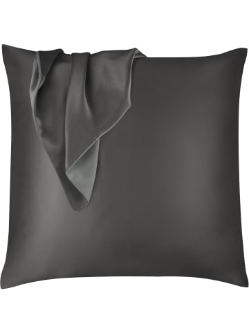 Aspero Seiden Kissenbezug 80x80 cm Enna in Anthrazit