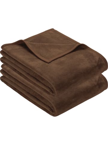Erwin Müller Wohndecke 2er-Pack Triest in dunkelbraun
