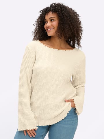 sheego Langarm-Shirt in champagner