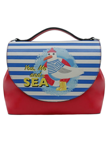 Dogo Handy Bag Umhängetasche - You, Me and the Sea in Rot