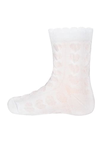 ewers Socken Herzen allover in weiß