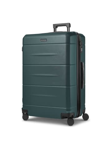 Police London 4 Rollen Trolley 74 cm mit Dehnfalte petrol