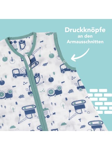 Schlummersack Musselin Babyschlafsack, 0.5 Tog in Blau