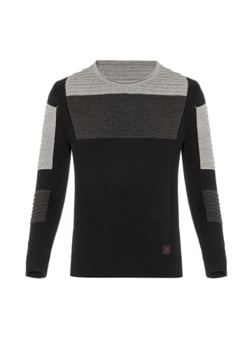 Cipo & Baxx Strickpullover in BLACK-ANTHRACITE