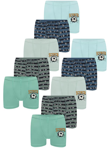 LOREZA 10er Set Boxershorts - Scorer - Bunt