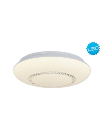 näve LED Deckenleuchte "PILSEN" in weiß - (L)41 cm x (B)41 cm x (H)10.5 cm - EEK G