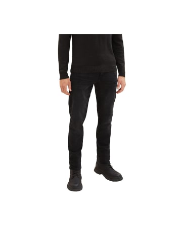 Tom Tailor Jeans in used dark stone black denim