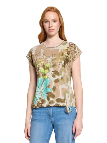 Betty Barclay Printshirt mit Tunnelzug in Beige/Yellow