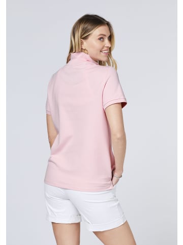 Polo Sylt Polo im puristischen Design mit Logo-Stickerei in Pink